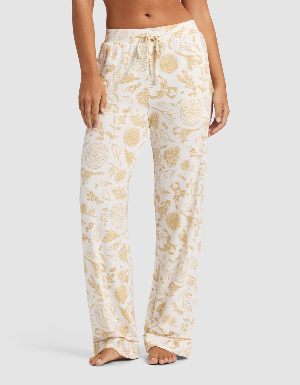 Women's Bamboo Stretch-Knit Short Sleeve & Pant Pajama Set