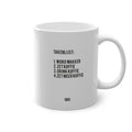 'Takenlijst' Mug