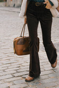Cody Corduroy Flared Pants - Brown